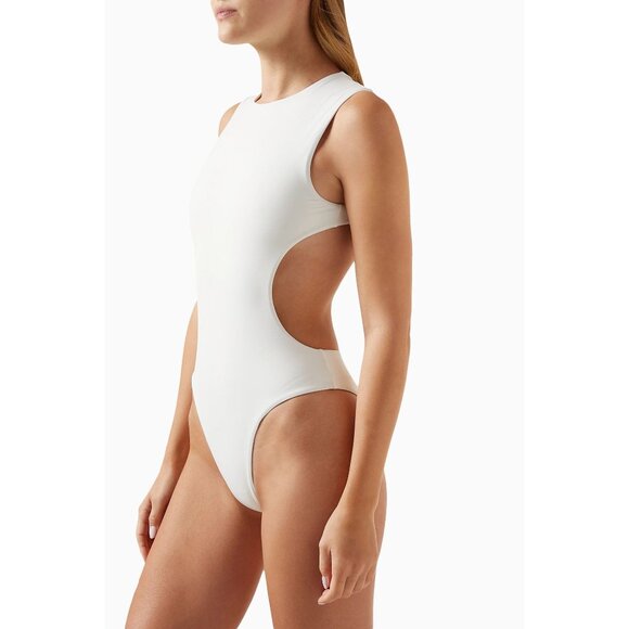 HAIGHT. Mariana One Piece in Off White Small New Womens Swimsuit - Picture 1 of 14